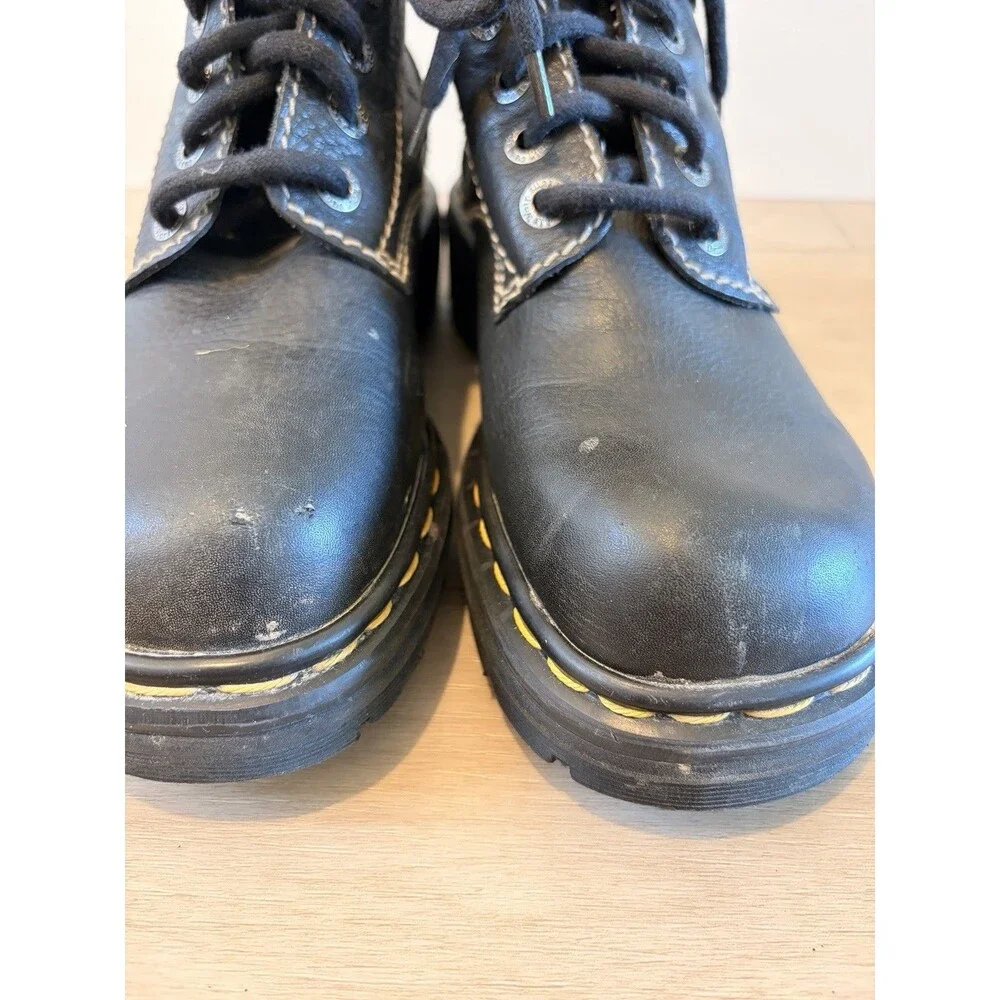 Vintage Dr. Martens Black Leather Boots Men’s US 5 Women’s 6.5 90s Grundge